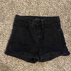 Old Navy Women's Dark Black Jean Shorts